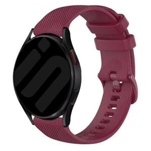 Strap-it Samsung Galaxy Watch 6 - 40mm Luxe Siliconen bandje (donkerrood)