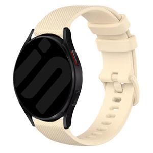 Strap-it Samsung Galaxy Watch 6 - 40mm Luxe Siliconen bandje (beige)