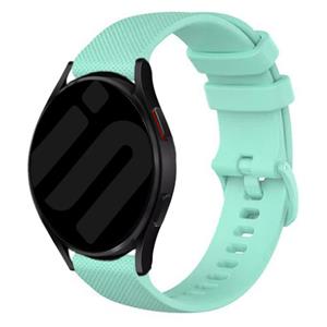 Strap-it Samsung Galaxy Watch 6 - 40mm Luxe Siliconen bandje (Aqua)