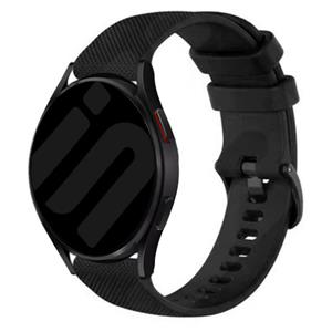 Strap-it Samsung Galaxy Watch 6 - 44mm Luxe Siliconen bandje (zwart)