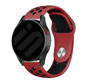 Strap-it Samsung Galaxy Watch 6 - 40mm sport band (rood/zwart)