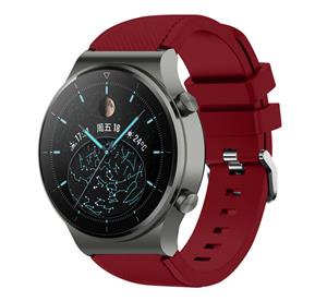 Strap-it Huawei Watch GT 2 Pro siliconen bandje (bordeaux)