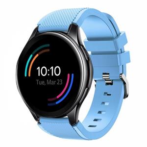 Strap-it OnePlus Watch siliconen band (zand blauw)