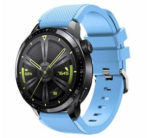 Strap-it Huawei Watch GT 3 46mm siliconen bandje (zand blauw)