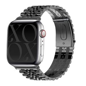 Xoxo Wildhearts Apple Watch stalen bandje (zwart)