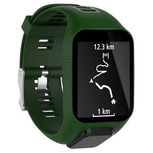 Strap-it TomTom Runner 3 siliconen bandje (groen)