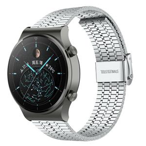 Strap-it Huawei Watch GT 2 Pro roestvrij stalen band (zilver)