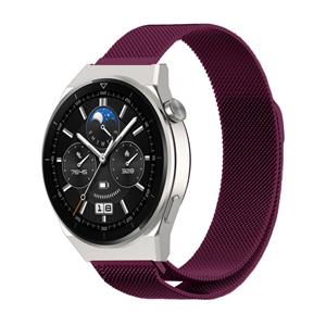 Strap-it Huawei Watch GT 3 Pro 46mm Milanese band (paars)