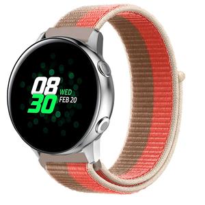 Strap-it Samsung Galaxy Watch Active nylon band (pink pomelo)
