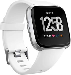 Strap-it Fitbit Versa silicone band (wit)