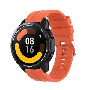 Strap-it Xiaomi Watch S1 extreme silicone band (oranje)