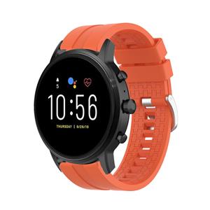 Strap-it Fossil Gen 5 extreme silicone band (oranje)