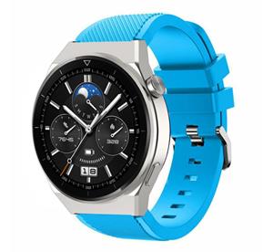 Strap-it Huawei Watch GT 3 Pro 46mm siliconen bandje (lichtblauw)