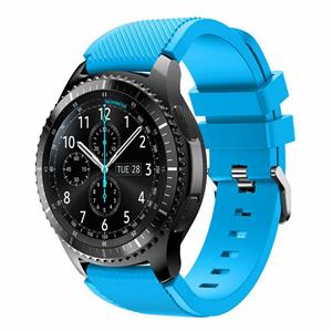 Strap-it Samsung Galaxy Watch siliconen bandje 46mm (lichtblauw)