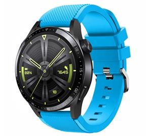 Strap-it Huawei Watch GT 3 46mm siliconen bandje (lichtblauw)