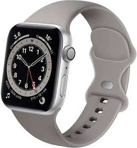 Strap-it Apple Watch siliconen bandje (grijs)