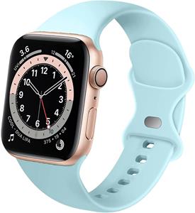 Strap-it Apple Watch siliconen bandje (aqua)