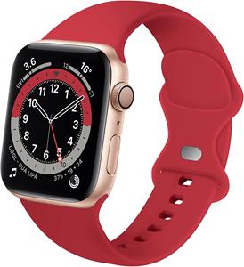 Strap-it Apple Watch siliconen bandje (rood)