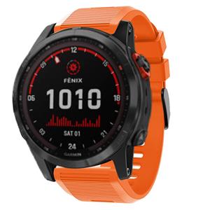 Strap-it Garmin Fenix 7x siliconen bandje (oranje)