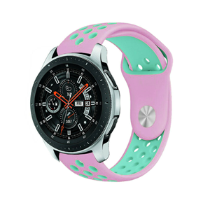 Strap-it Samsung Galaxy Watch sport band 46mm (roze/aqua)