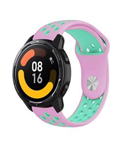 Strap-it Xiaomi Watch S1 sport band (roze/aqua)