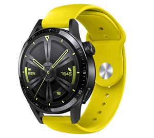 Strap-it Huawei Watch GT 3 46mm sport band (geel)