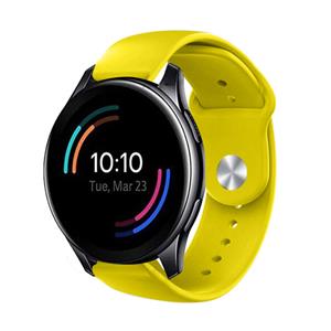 Strap-it OnePlus Watch sport band (geel)