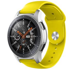 Strap-it Samsung Galaxy Watch sport band 46mm (geel)