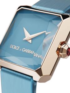 Dolce & Gabbana Sofia vierkant horloge - Blauw