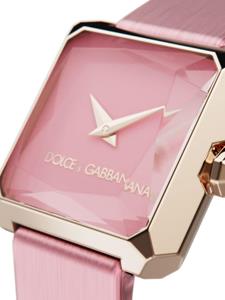 Dolce & Gabbana Sofia vierkant horloge - Roze