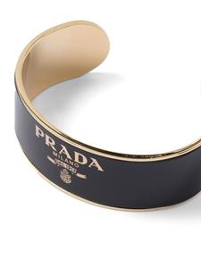 Prada Armband met logo - Zwart