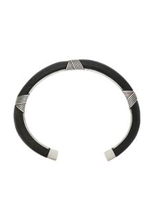 Saint Laurent Armband met metallic details - Zwart