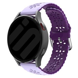 Strap-it Samsung Galaxy Watch 3 41mm siliconen bandje met patroon (lila/paars)