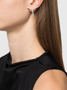 Y/Project Y-shaped mother-of-pearl earrings - Wit