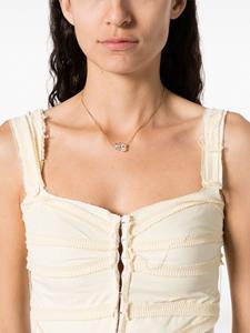 Marni crystal-embellished pendant necklace - Wit