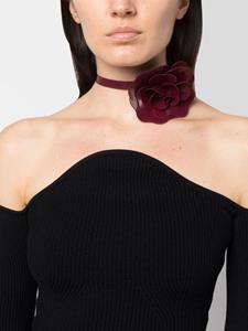 Philosophy Di Lorenzo Serafini floral-appliqué chocker - Rood