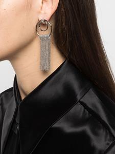 Peserico crystal-embellished fringed earrings - Zilver