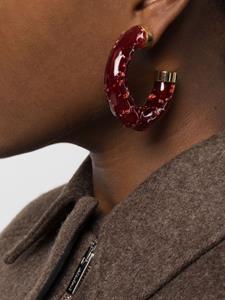 Jacquemus Les Creoles Confiture hoop earrings - Rood