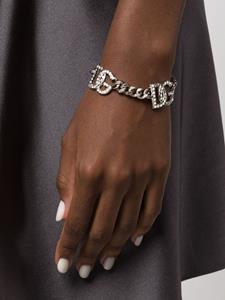 Dolce & Gabbana crystal-embellishment link-chain bracelet - Zilver