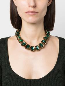 Marni cabochon-embellished chain necklace - Groen