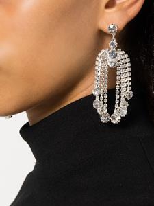 Magda Butrym crystal-fringe drop earrings - Zilver