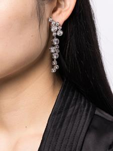 Kenneth Jay Lane cubic-zirconia dangle earrings - Zilver