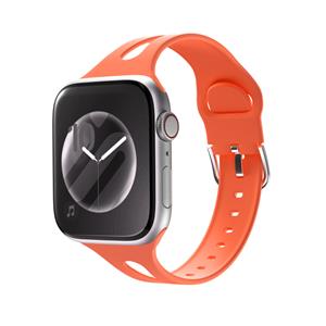 Strap-it Apple Watch slim silicone band (koraal)