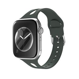 Strap-it Apple Watch slim silicone band (groen)