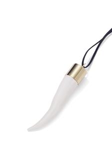 Proenza Schouler Horn pendant necklace - Wit