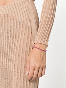 ISABEL MARANT engraved-logo beaded bracelet - Roze