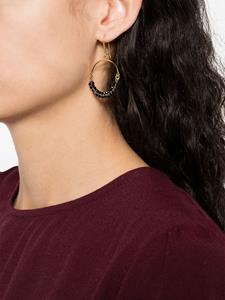 ISABEL MARANT Cesaria crystal-embellished earrings - Zwart