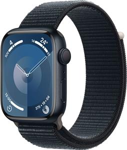 Apple Watch Series 9 GPS 45 mm Aluminium kast Sport loop Midnight