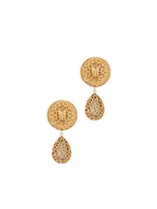 Dolce & Gabbana Oorbellen met gegraveerd logo - Goud