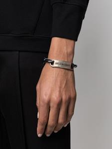 Balenciaga Gegraveerde armband - Zwart